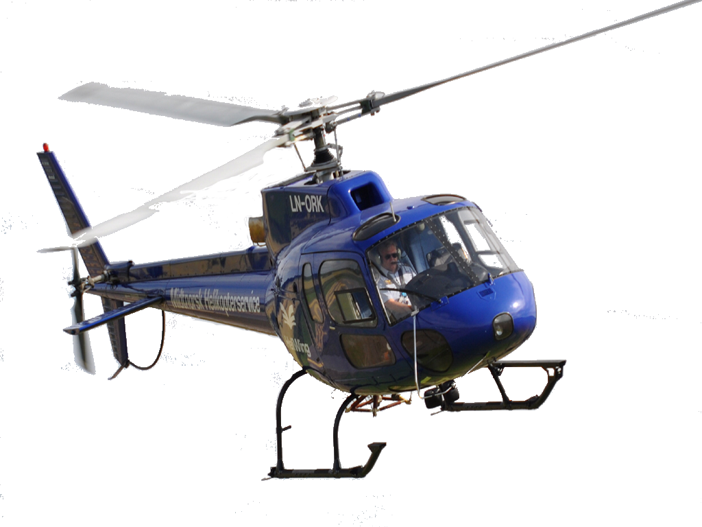 Midtnorsk Helikoptertransport sitt team og helikopter — 25 års erfaring innen helikopterleie i Norge